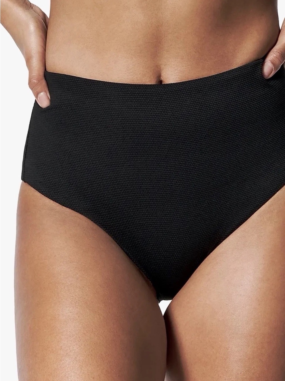 Spanx pique hi-rise shaping cheeky Very Black Size Large NWT $98